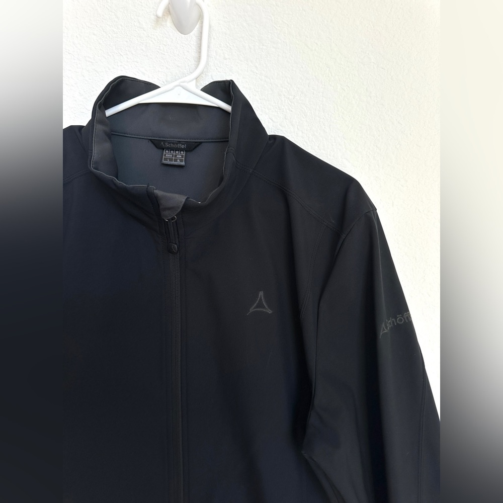 Schöffel Men’s soft-shell jacket full zip size Large black - Picture 4 of 11